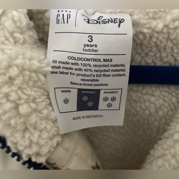 Disney GAP Minnie puffer sherpa Jacket - Picture 3 of 12